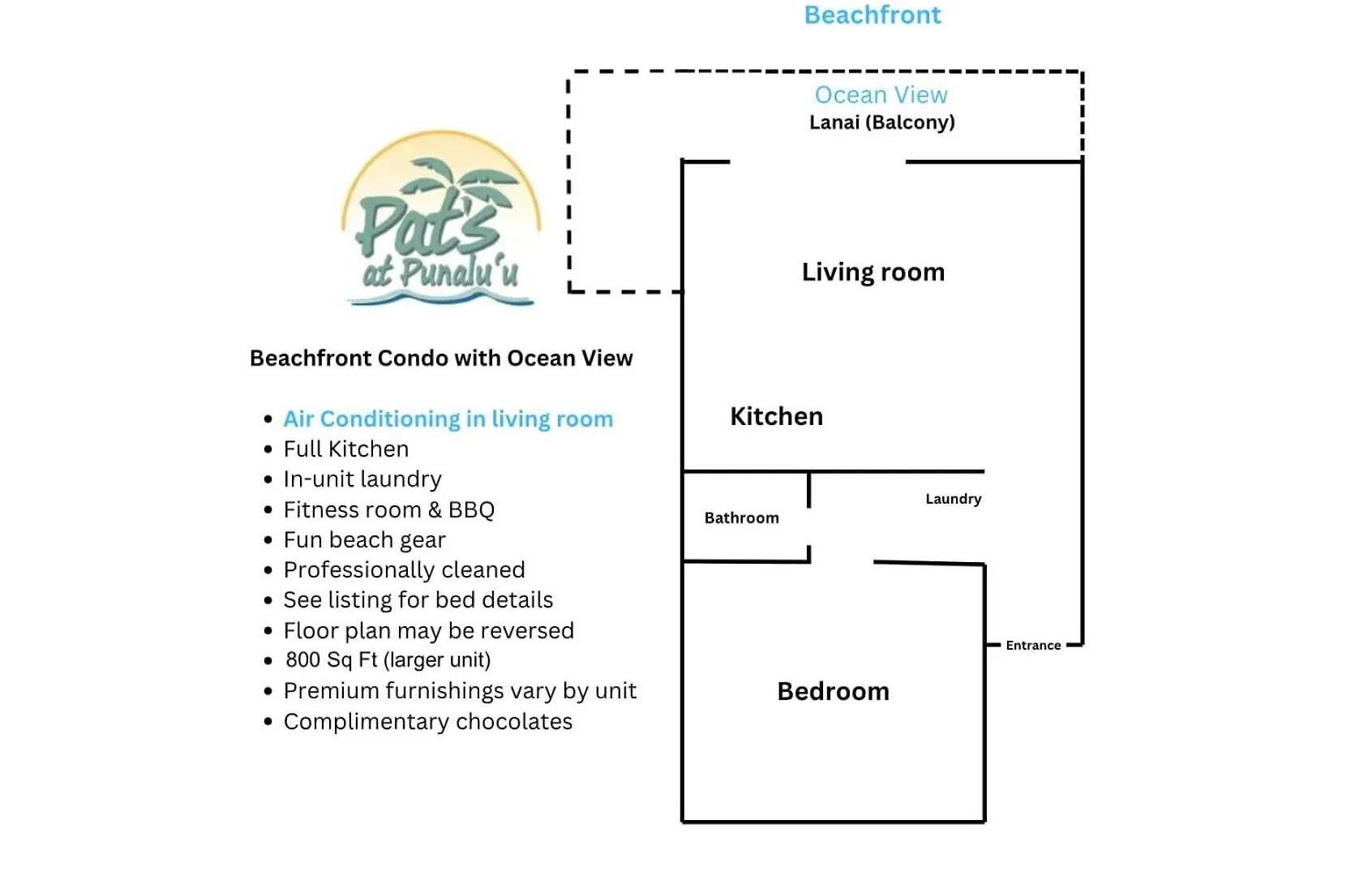 Beautiful Beachfront Condo 라이에